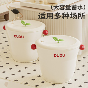 Dudu Tea <b>Bucket</b> Large Capacity <b>With</b> <b>Lid</b> Portable Multi Purpose For Living Room Tea Table - Product Image 1