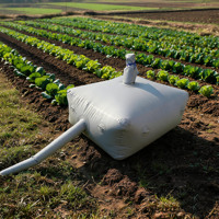 Réservoir de stockage de liquide en PVC/TPU, gonflable et portable, robuste, pliable, pour le stockage d'eau dans l'industrie agricole, réutilisable