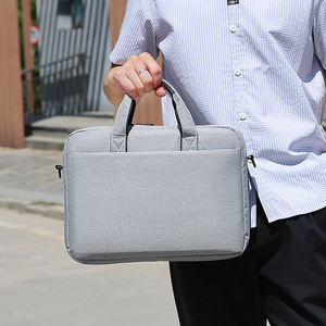 Sac à dos pour ordinateur portable en nylon grande capacité, imperméable, avec coussin d'air, fermeture éclair, sacoche d'affaires, sac à dos essentiel - Product Image 5