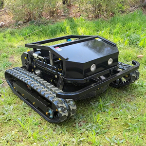 Tondeuse robot sans fil télécommandée haute puissance 225 cm³ à braquage zéro, avec fonction de déneigement et pelle, sur châssis chenillé industriel - Product Image 2