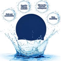 Bonnet de bain en silicone personnalisé avec logo, motif dessin animé pour enfants, confortable, étanche, grande taille, pour dreadlocks