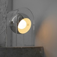 Lampe de bureau transparente minimaliste Table acrylique blanche créative moderne Lmp pour décoration ambiante