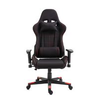 Chaise de jeu réglable de style course pivotante à 360 degrés Siège inclinable confortable en tissu