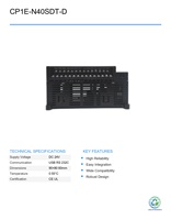 Unité CPU PLC d'occasion OMRON CP1E-N40SDT-D Série CP1E pour systèmes CNC et automatisation industrielle