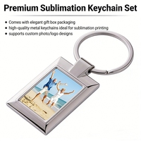 Fabricant de porte-clés avec logo personnalisé et photo bricolage rapide Porte-clés vierge personnalisé Porte-clés en métal par sublimation
