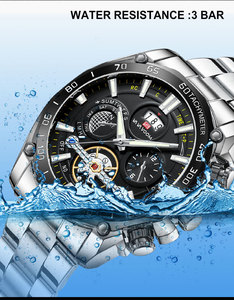 Montre Calendrier <span class=keywords><strong>2023</strong></span> pour Hommes Tourbillon Relogio Masculino Montres de Sport pour Hommes Bracelet en Acier Montre Étanche Homme - Product Image 6