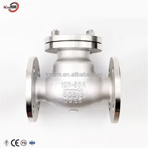 Válvula de retenção de aço inoxidável 10K-50A SS304 Zhejiang Ketzm tecnologia de válvula de fabricação barata de alta qualidade