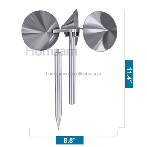 Nhà Máy Giá Rẻ Giá Tùy Chỉnh Không Thấm Nước Thân Thiện Với Môi Nhôm Hợp Kim Gió Chim Không Thấm Với Mặt Đất Chèn Cho Vườn Cây Trang Trại - Product Image 6