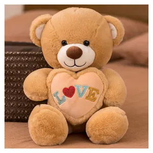 גדול teddy דוב עם אני אוהב אותך לב חיות ממולאות חיות מנפצות צעצועים אישית דובון צעצוע אישית דובי קטיף צעצועים valentines מתנות יום 2024