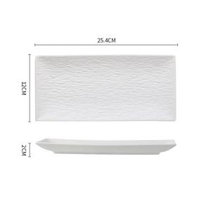 <span class=keywords><strong>Plateau</strong></span> <span class=keywords><strong>de</strong></span> service rectangulaire en porcelaine <span class=keywords><strong>de</strong></span> style Japandi, écologique, noir et blanc, pour restaurant - Vaisselle - Product Image 6