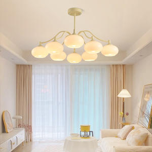 Luminaire suspendu moderne minimaliste français créatif et crémeux de taille moyenne pour salon, salle à manger, chambre à coucher, villa principale - Product Image 2