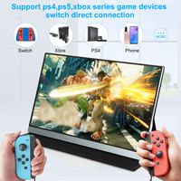 Écran Oled 15.6 pouces, Triple support, moniteur Portable mince pour ordinateur portable, double écran triple
