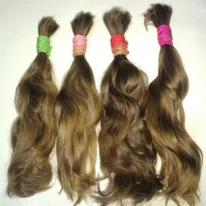 Perruque en cheveux humains bouclés blonds européens, vente en gros, cheveux vierges russes non traités, cuticules alignées, extensions de cheveux à bande adhésive - Product Image 3