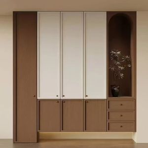 Hot <strong>Sale</strong> Modern Design Adjustable Wood Veneer <strong>Wardrobe</strong> <strong>for</strong> Bedroom Dining Living Room Hospital Use-Custom Made Home Storage - Product Image 4