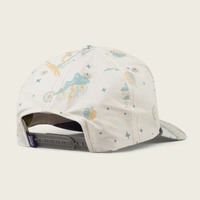 Casquette de baseball vintage en coton imprimé floral Hawaï, 5 panneaux, visière incurvée, avec boucle et patch, style sportif urbain, lettres