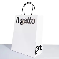 Sacs en papier cadeau avec poignées, personnalisables avec logo, impression de luxe, vêtements colorés, emballages recyclables