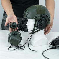 Casque tactique léger à coupe haute avec plaque céramique III IV, casque rapide balistique en UHMWPE ABS de type IIIA, porte-plaque de protection