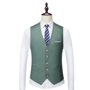 Traje de Negocios de Lujo para Hombre de 3 Piezas, Chaqueta Blazer Transpirable de Alta Calidad, Cierre de Cremallera, Estilo Elegante y Ajustado, Venta al Por Mayor - Product Image 2