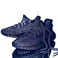 Hàng Có Sẵn Hàng Sản Xuất Tại Nhà Máy Bán Chạy Giày Thể Thao Nam Yeezy 350 Màu Đen Và Trắng Chống Mùi Thoáng Khí Bán Chạy