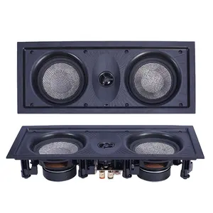 Âm Thanh Nhà Treo Tường Phẳng Gắn Loa Với Dual 6.5 "Woofer 2 Cách Trong Tường Loa