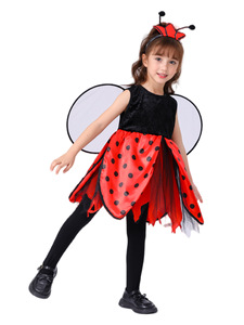 Disfraz de Mariquita con Alas para Niñas, Disfraz de Animal para Carnaval y Halloween - Product Image 2