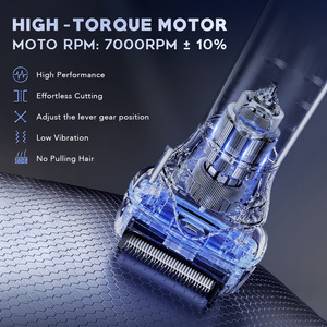 Cortadora de pelo eléctrica con cuchilla de acero inoxidable, modelo de carga con batería de 1200mAh para recortar el cabello de adultos - Product Image 4