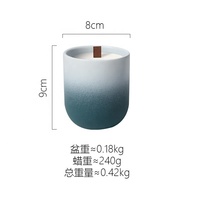 2025 nouveauté luxe mat noir blanc céramique cylindre bougie pot couvercles vides décor à la maison support de navire pour noël autre