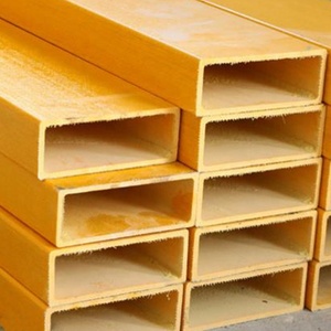 Produits de tuyauterie personnalisés en PRV, profilés irréguliers, tube rectangulaire en PRV, tube carré en fibre de verre, connecteur de section à quatre côtés en GRP - Product Image 3