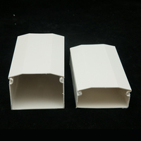 Tuyau carré en plastique de câble de goulotte de PVC 25X25mm 50X50mm 40X40mm