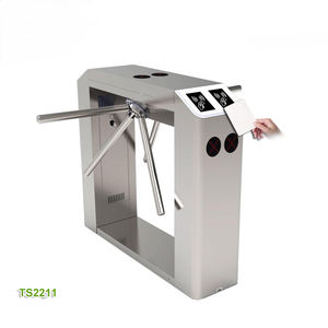 Tourniquet vertical à double voie avec lecteur d'empreintes digitales biométrique et carte RFID, série TS-2200 - Product Image 4