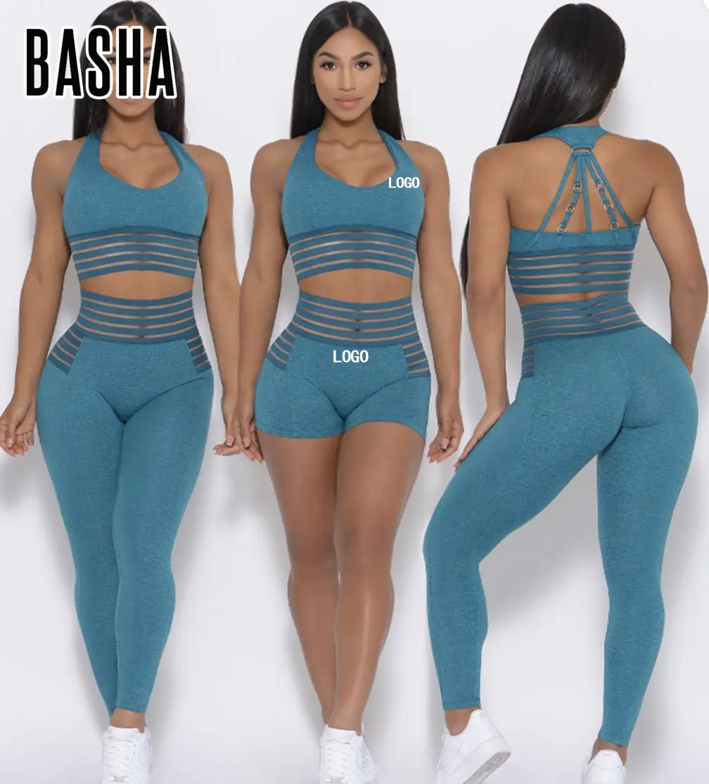 BASHA sports Sportswear Fitness bekleidung Nahtlose Fitness-Fitness-Workout-Sets für Frauen