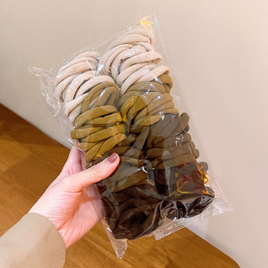 Grands chouchous pour cheveux en tissu éponge, style basique, durables, très élastiques, colorés, accessoires capillaires, vente en gros - Product Image 3