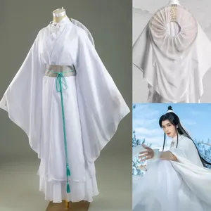 Xie Lian Cosplay disfraz conjunto para hombres mujeres Halloween cómic completo Anime Cosplay <span class=keywords><strong>Tian</strong></span> <span class=keywords><strong>Guan</strong></span> <span class=keywords><strong>Ci</strong></span> <span class=keywords><strong>Fu</strong></span> Xielian pelucas sombrero de bambú Top Prop - Product Image 4