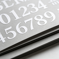 Autocollants imprimés en petites lettres, autocollants en vinyle blanc écrits à la main, autocollants rectangulaires en lettres et chiffres pour la décoration de la maison