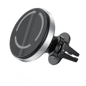 마그네틱 무선 자동차 충전기 360 조정 가능한 마운트 Mag 호환 및 아이폰에 대한 안전