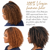 # 30g, un paquet, cheveux indiens afro crépus de luxe, 100% cheveux humains pour dreadlocks et tresses au crochet