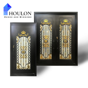 Puerta de Entrada Exterior de Hierro Forjado Estilo Hacienda Colonial <span class=keywords><strong>Española</strong></span> con Rejilla - Product Image 6