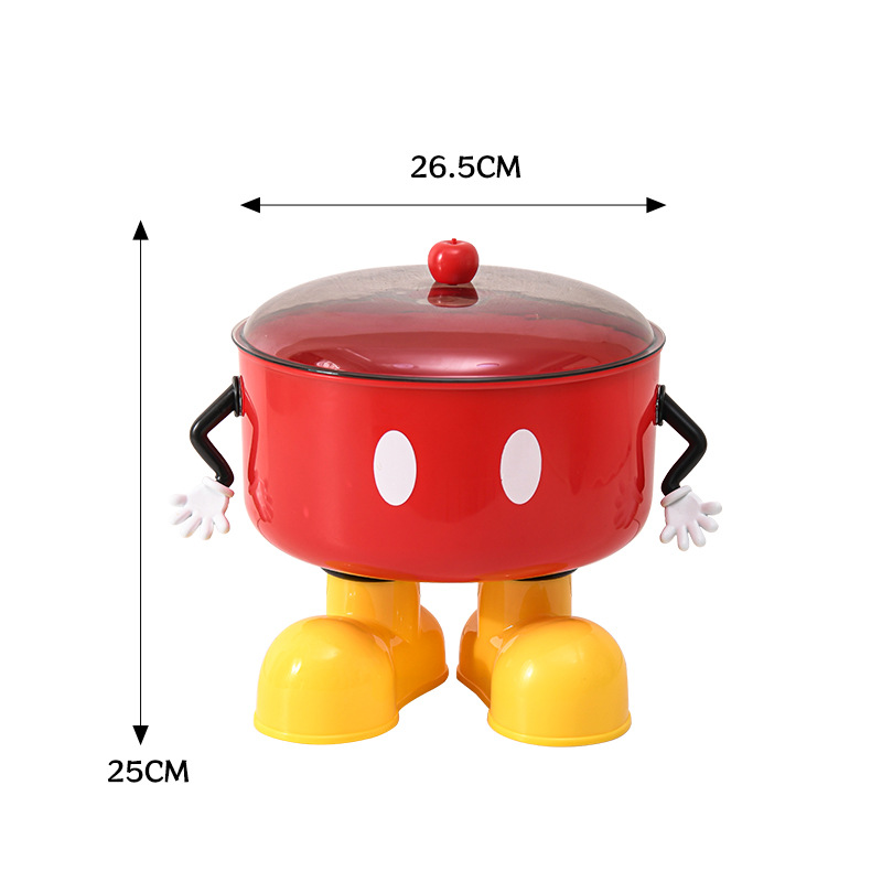 Red [with lid, hands and feet]