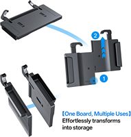 Plateau de volant de voiture portable 2-en-1, vente directe usine, bureau de travail pliable pour voiture et rangement pour l'espace entre les sièges, MOQ 1