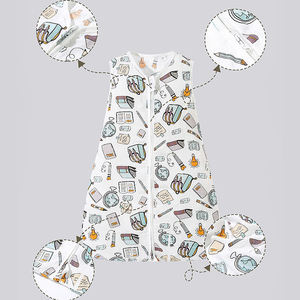 Edredón a prueba <span class=keywords><strong>de</strong></span> Patadas para bebés <span class=keywords><strong>de</strong></span> verano <span class=keywords><strong>de</strong></span> fibra <span class=keywords><strong>de</strong></span> bambú <span class=keywords><strong>de</strong></span> doble capa para niños al por mayor, chaleco para recién nacidos, saco <span class=keywords><strong>de</strong></span> dormir infantil - Product Image 2