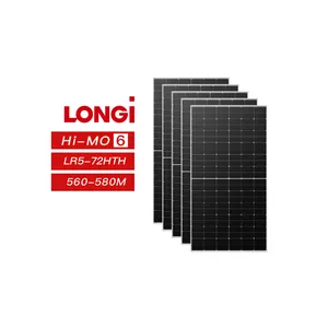Painel solar Longi Hi-mo6 Explorer Módulo solar LR5 72HTH 560W 565w 575W 580W longi 570W oi mo 6 painel solar