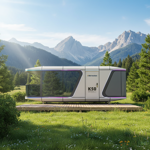 Cabaña Modular Prefabricada de Diseño de Lujo con Balcón Tipo Cápsula Espacial de Aluminio para Resorts, Villas, Apartamentos y Proyectos de <span class=keywords><strong>Alquiler</strong></span> de Alta Gama - Product Image 2