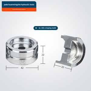 Ez-10-400 Hydraulic <b>Crimping</b> Dies Heat Treated Chrome Plated For Wire Terminal Connectors - Product Image 1