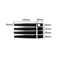 Fiber De carbone Poignée De Porte Extérieure Décorative Garniture de Couverture Autocollants Pour Chevrolet Cruze 2009-2015 Accessoires de voiture