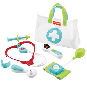 Sac médical EPT Kit médical <span class=keywords><strong>de</strong></span> jeu <span class=keywords><strong>de</strong></span> docteur <span class=keywords><strong>de</strong></span> simulation préscolaire Kit médical stéthoscope réaliste Kit <span class=keywords><strong>de</strong></span> docteur pour tout-petit - Product Image 1