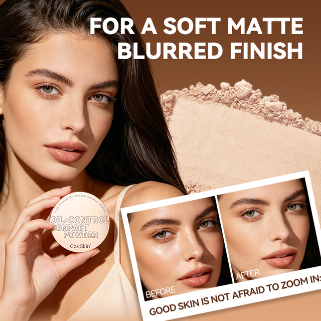 Private Label Translucent Setting Powder Compact Matte Finish Waterproof Oil Control for Oily Skin Long Lasting Makeup