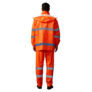 Impermeable de Alta Visibilidad Personalizado, 150D PVC, Ropa de Lluvia para Senderismo con Banda Reflectante, Diseño <span class=keywords><strong>Plegable</strong></span> para Deportes al Aire Libre - Product Image 2