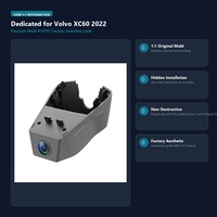 Caméra de tableau de bord cachée OEM 1:1 pour Volvo XC60 2022, DVR de voiture à double objectif 4K UHD, grand angle 170 degrés, contrôle par application WiFi