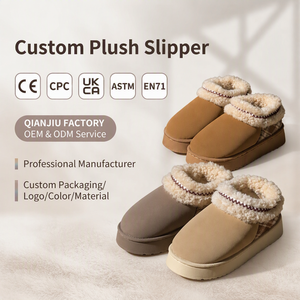Nouveau hiver neige bottes maison Mules pantoufles femmes chaud fond épais <span class=keywords><strong>Tasman</strong></span> pantoufles chaussures d'intérieur - Product Image 1