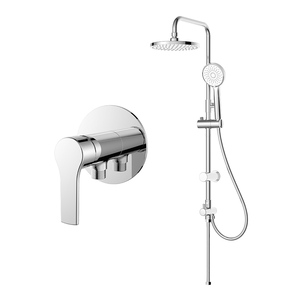 <span class=keywords><strong>Kit</strong></span> de rail de <span class=keywords><strong>douche</strong></span>, ensemble de mitigeur de <span class=keywords><strong>douche</strong></span> avec tête de pluie de 8 "et <span class=keywords><strong>douche</strong></span> à main pour salle de bain - Product Image 1